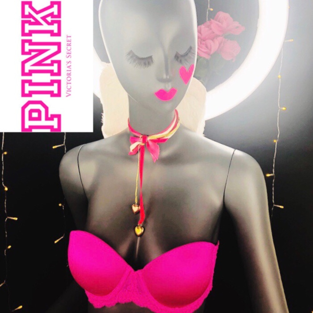 🙈 PINK VS Strapless Babe Bra 34A